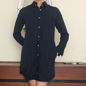 Steven Alan Blue and White Shirtdress